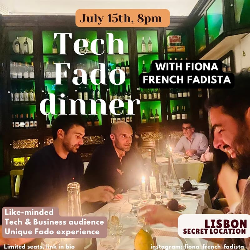 Cover Image for Tech Fado Dinner - by Fiona French Fadista
