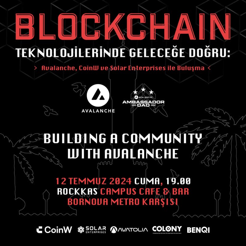 Avalanche İzmir 2. Etkinliği: Blockchain Geleceği için kapak görseli