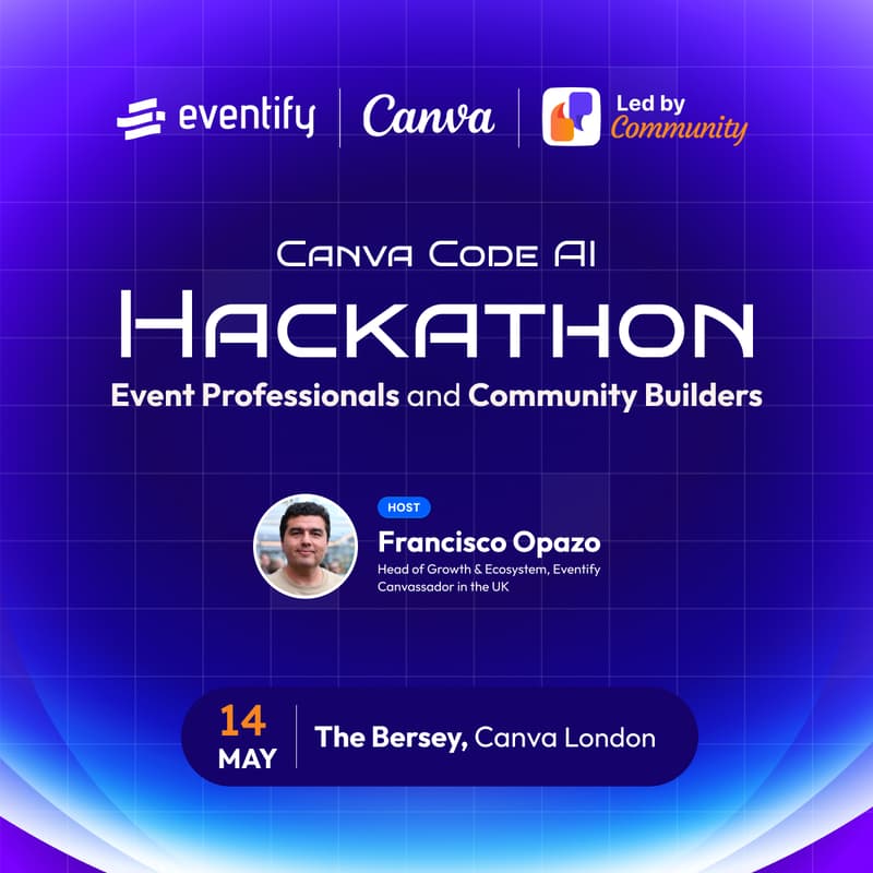 Cover Image for Canva Code AI Hackathon for Event Professionals and Community Builders