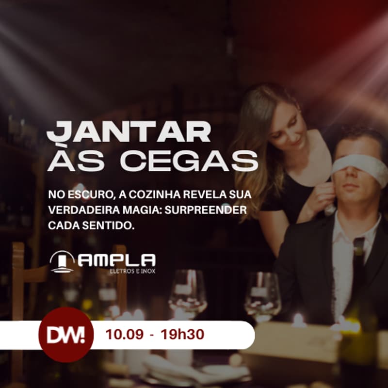 Cover Image for Jantar às cegas: No escuro, a cozinha revela sua verdadeira magia: surpreender cada sentido.