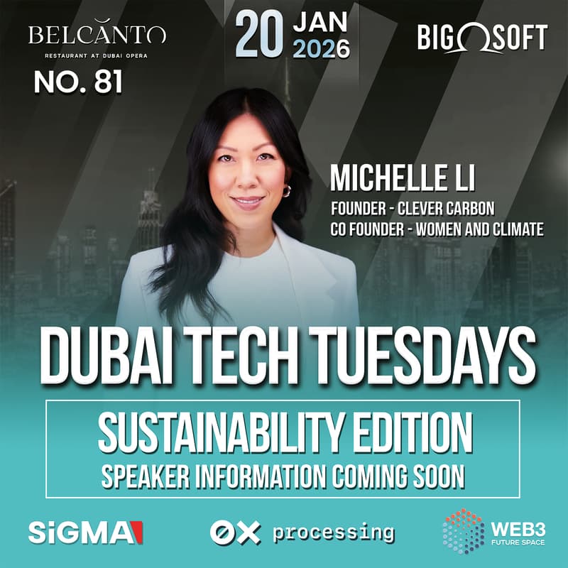 Cover Image for Dubai Tech Tuesdays No. 81 -  Sustainability Edition