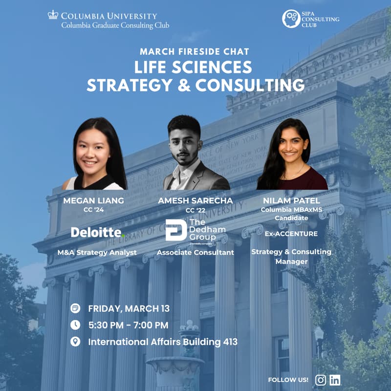Cover Image for Life Science Strategy & Consulting Fireside Chat