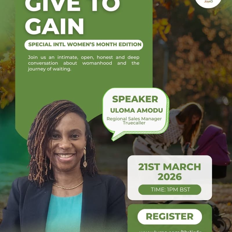 Cover Image for Give To Gain; Intl Women's Month Edition