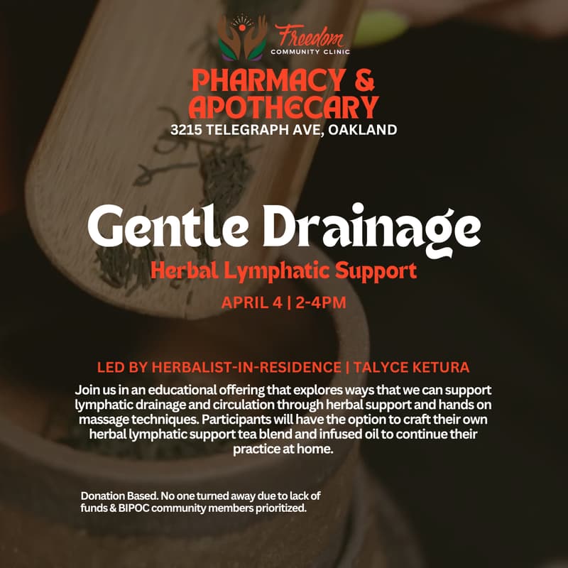 Cover Image for Gentle Drainage: Herbal Lymphatic Support Workshop