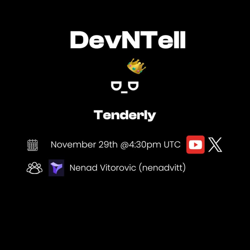 Cover Image for DevNTell - Learning the Fundamentals of Tenderly