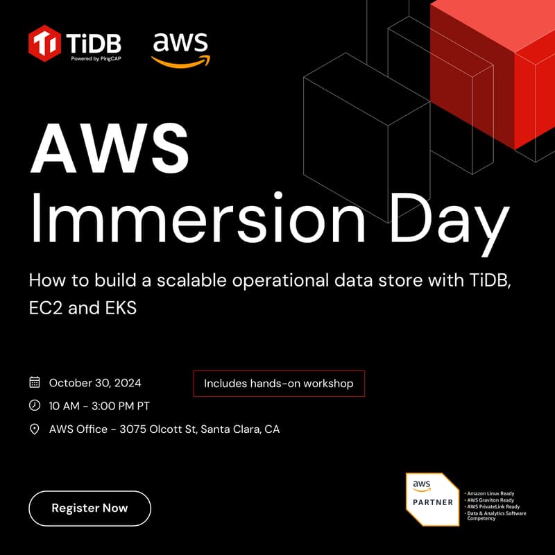 Cover Image for How to build a scalable operational Data Store with TiDB, EC2 and EKS