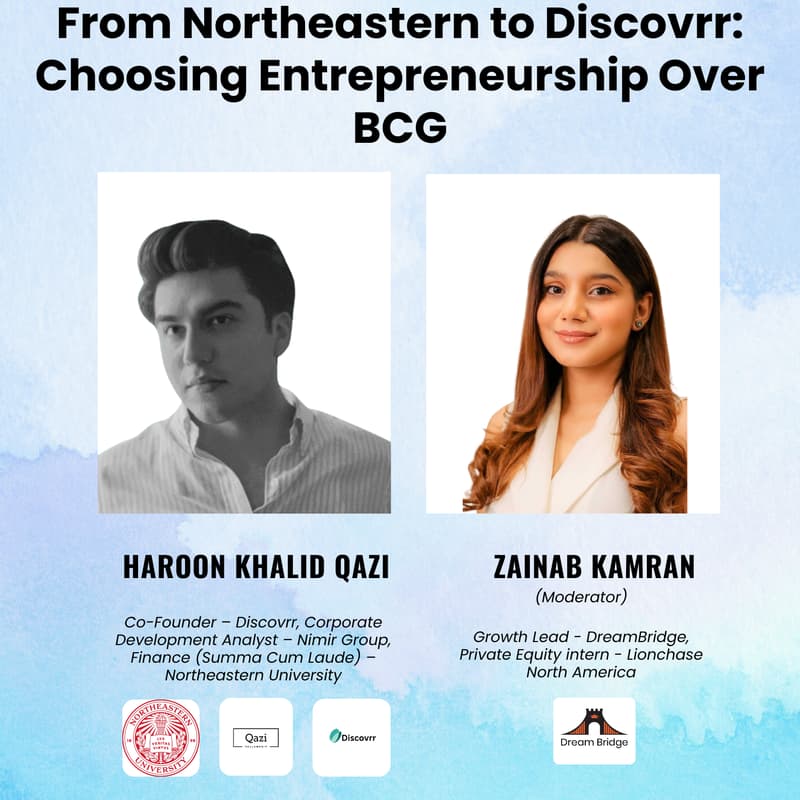 Cover Image for From Northeastern to Discovrr: Choosing Entrepreneurship Over BCG