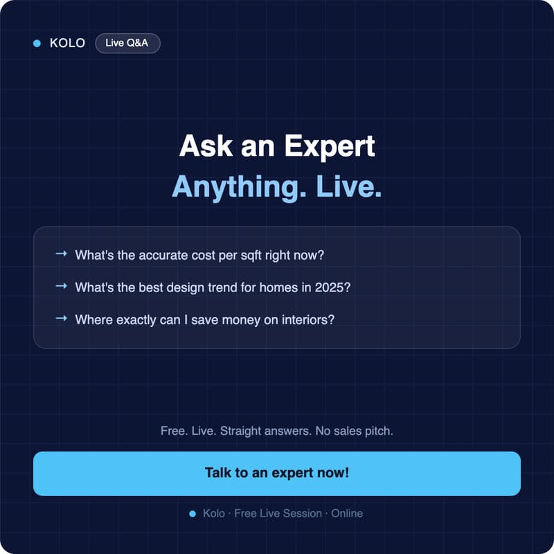 Cover Image for Ask Me Anything — Get Your Home Construction Questions Answered, Live | Kolo Expert AMA