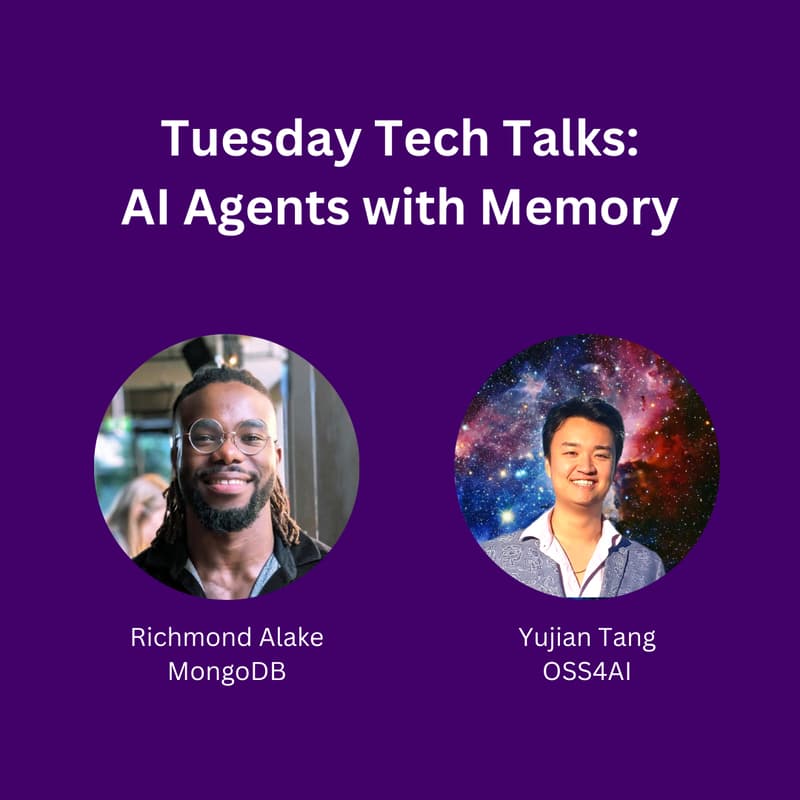 Cover Image for Tuesday Tech Talks: AI Agents with Memory