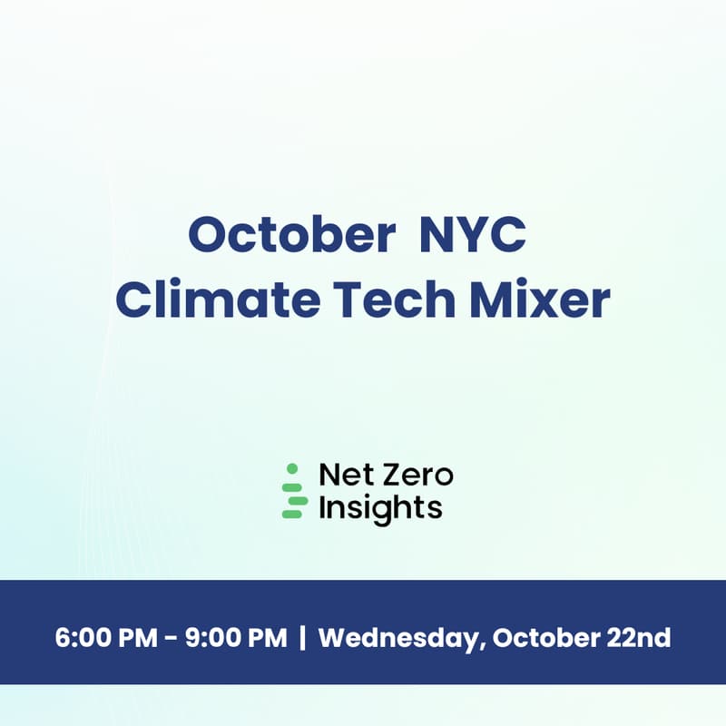Cover Image for October Climate Tech Mixer