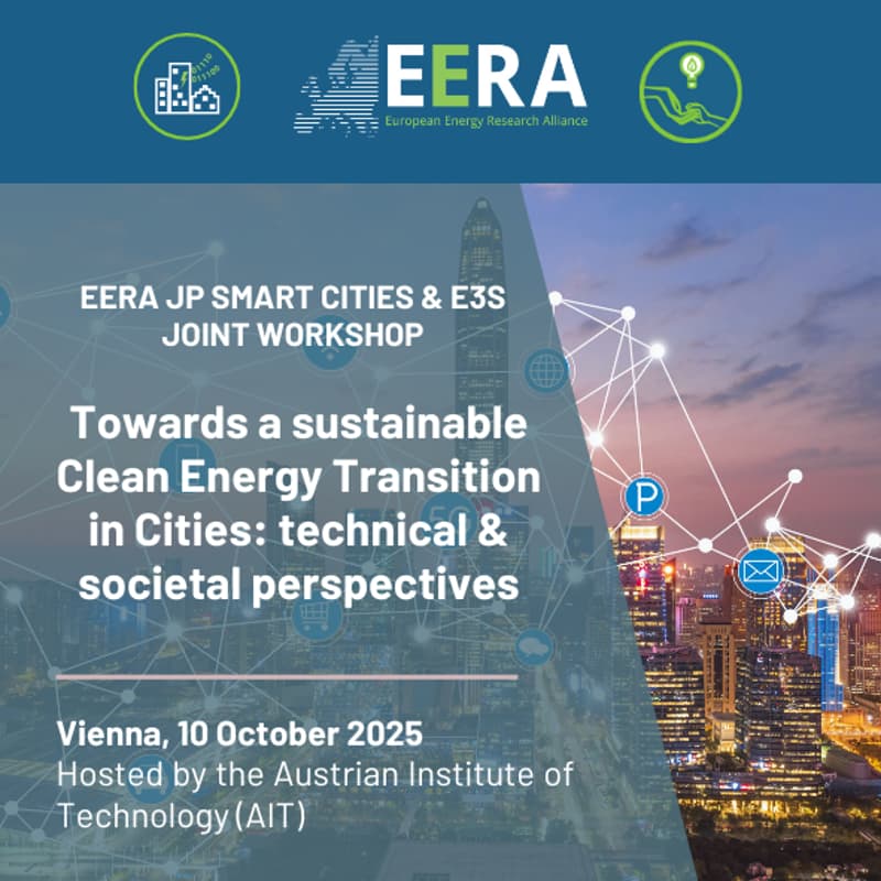 Cover Image for EERA JP Smart Cities & e3s joint workshop “Towards a sustainable Clean Energy Transition in Cities: technical and societal perspectives”