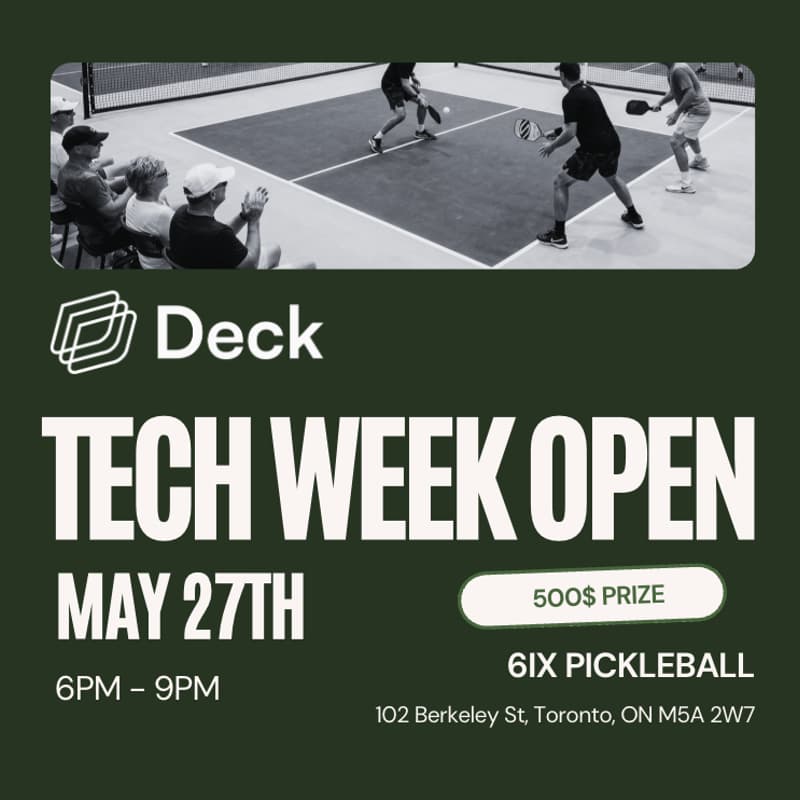 Cover Image for Deck Tech Week Open