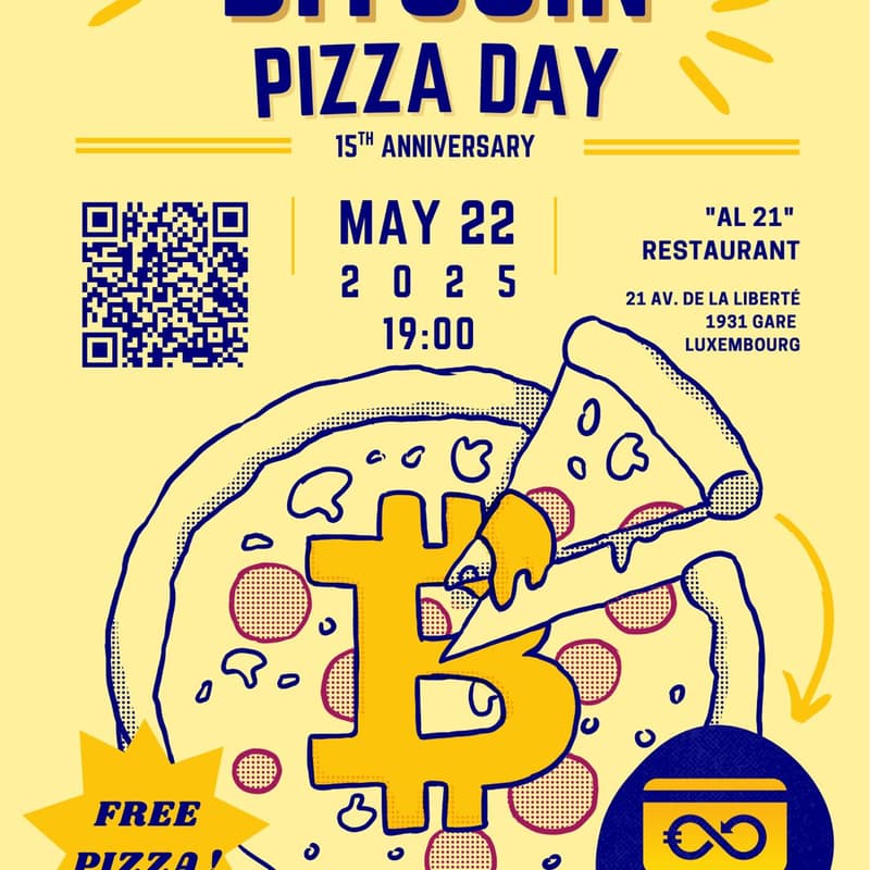 Cover Image for Bitcoin Pizza Day - Luxembourg