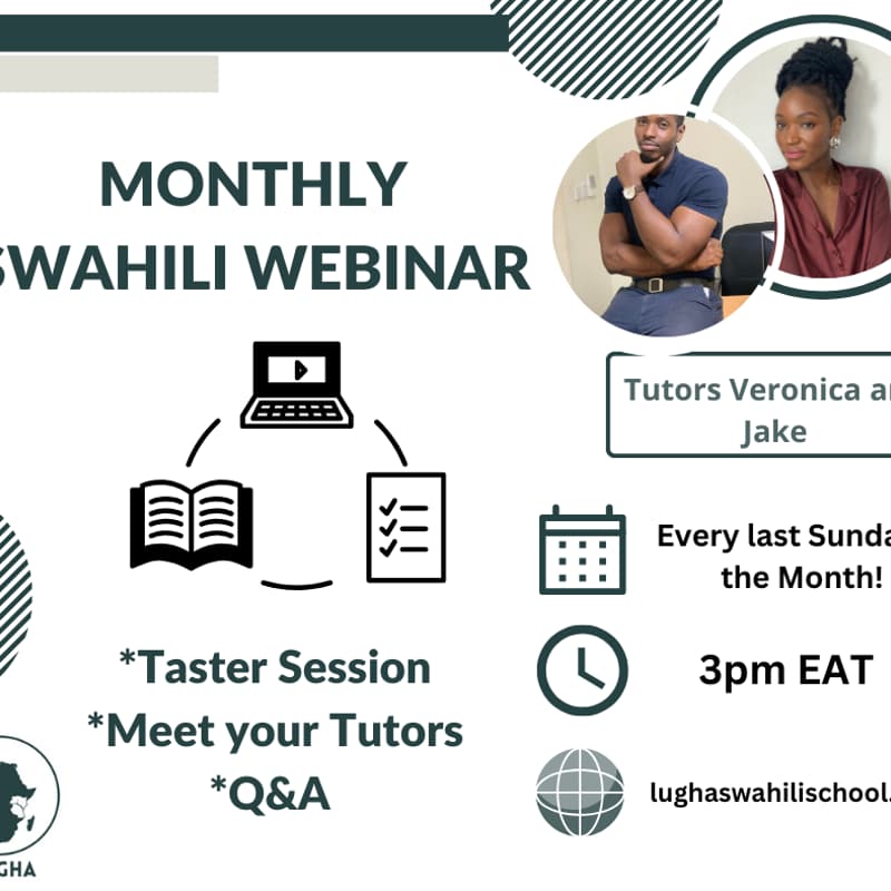 Cover Image for Monthly Swahili Webinar