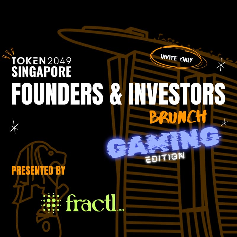 Cover Image for Token2049 Singapore Founders & Investors Brunch ✨ gaming edition 🕹️✨ (invite only)
