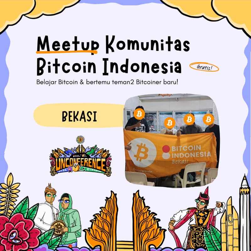 Cover Image for Bitcoin Indonesia Community Meetup Bekasi 16 Agustus 2026
