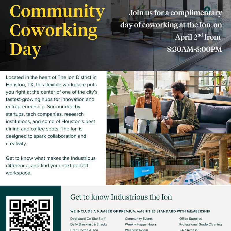 Cover Image for Industrious Coworking Day