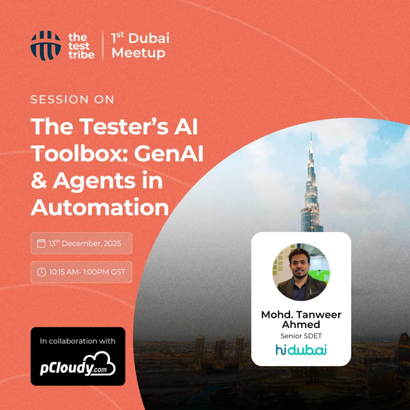 Cover Image for The Tester’s AI Toolbox: GenAI & Agents in Automation | Dubai