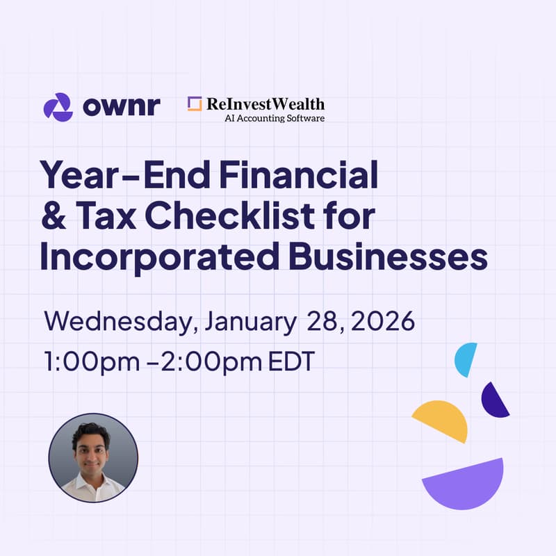 Cover Image for Year-End Financial & Tax Checklist for Incorporated Businesses
