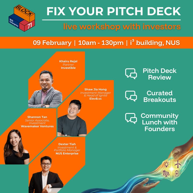 Cover Image for Fix Your Pitch Deck: Live Workshop with Investors