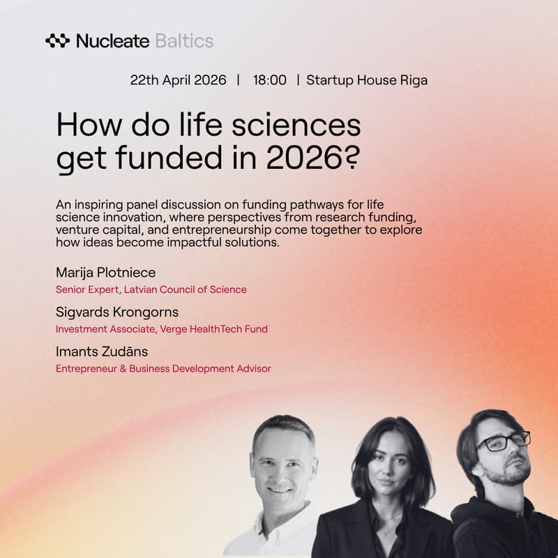 Cover Image for Nucleate Baltics: How do life sciences get funded in 2026?