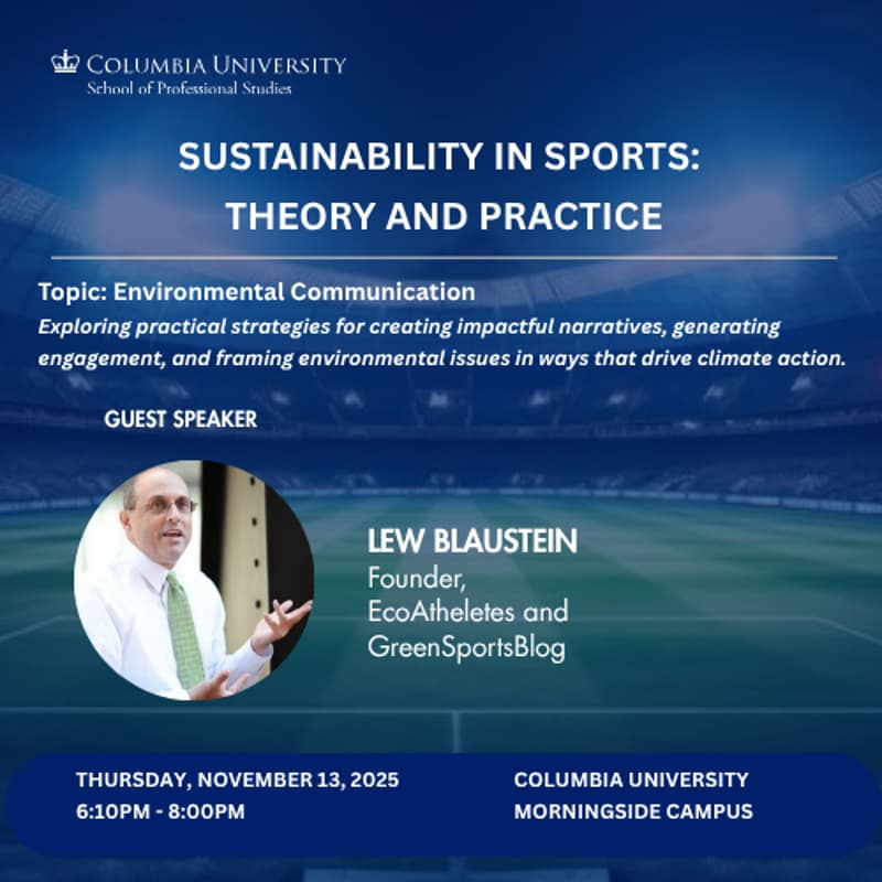 Cover Image for Sustainability in Sports: Theory and Practice