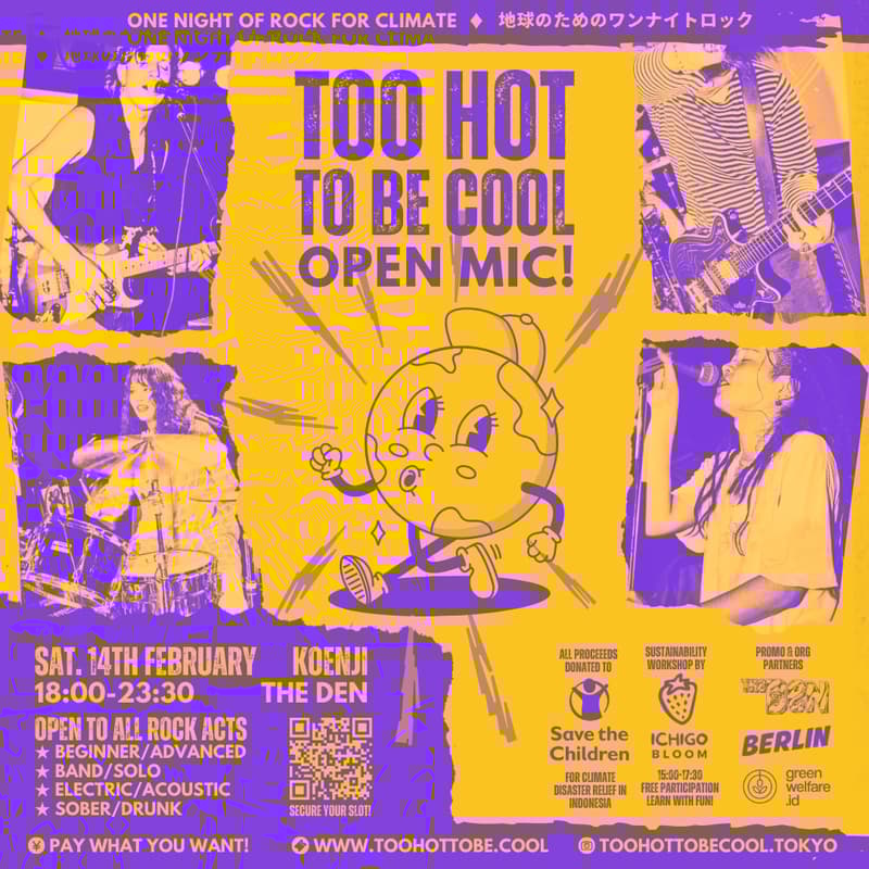 Cover Image for Too Hot to Be Cool: Open Mic Special | Rock for Climate