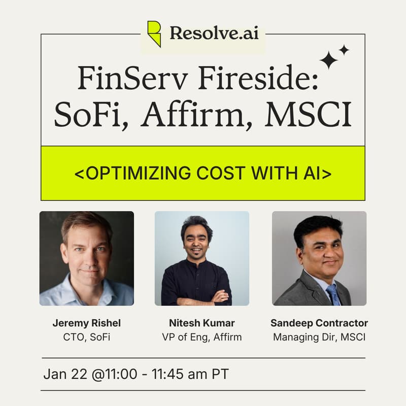 Cover Image for Fireside Chat: How FinServ Companies Optimize Cost with AI for Prod