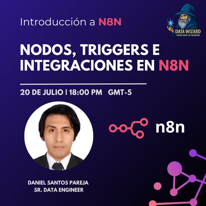 Foto de portada de Nodos, Triggers e Integraciones con N8N