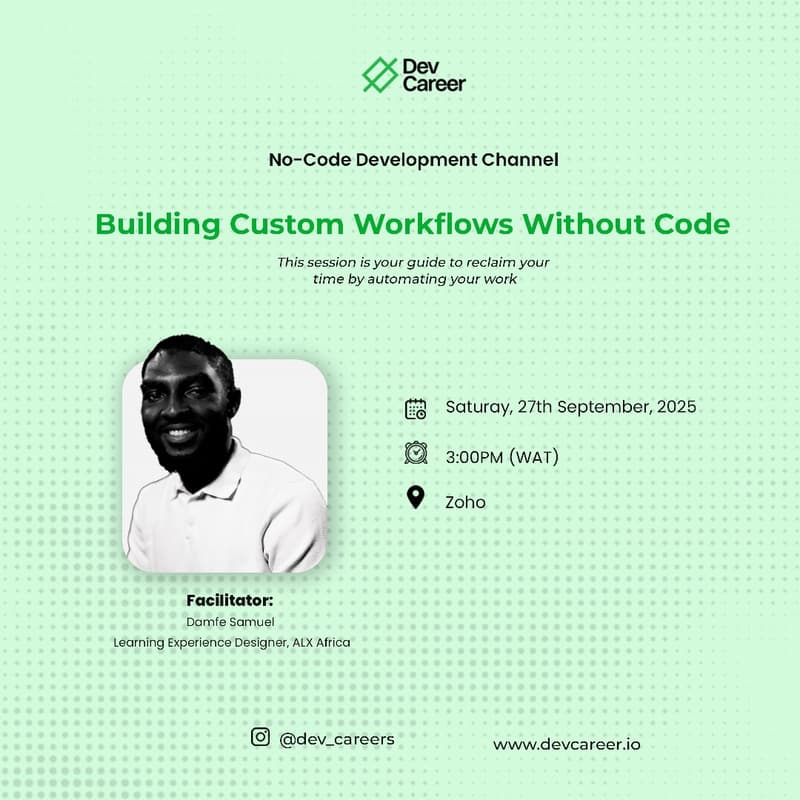 Cover Image for No Code Development Channel