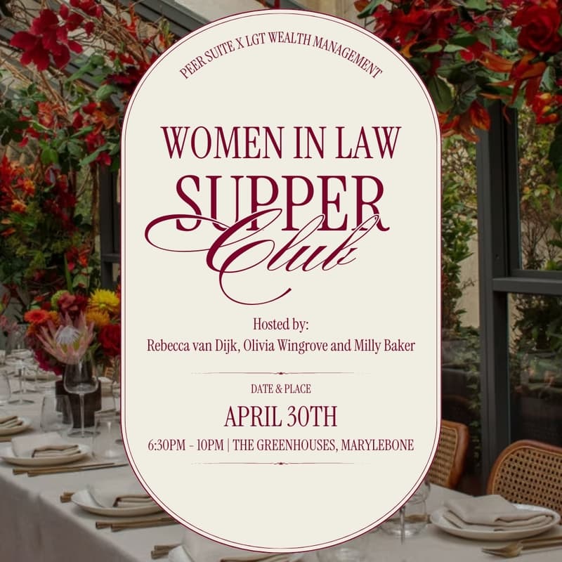 Cover Image for Peer Suite | Women In Law Supper Club