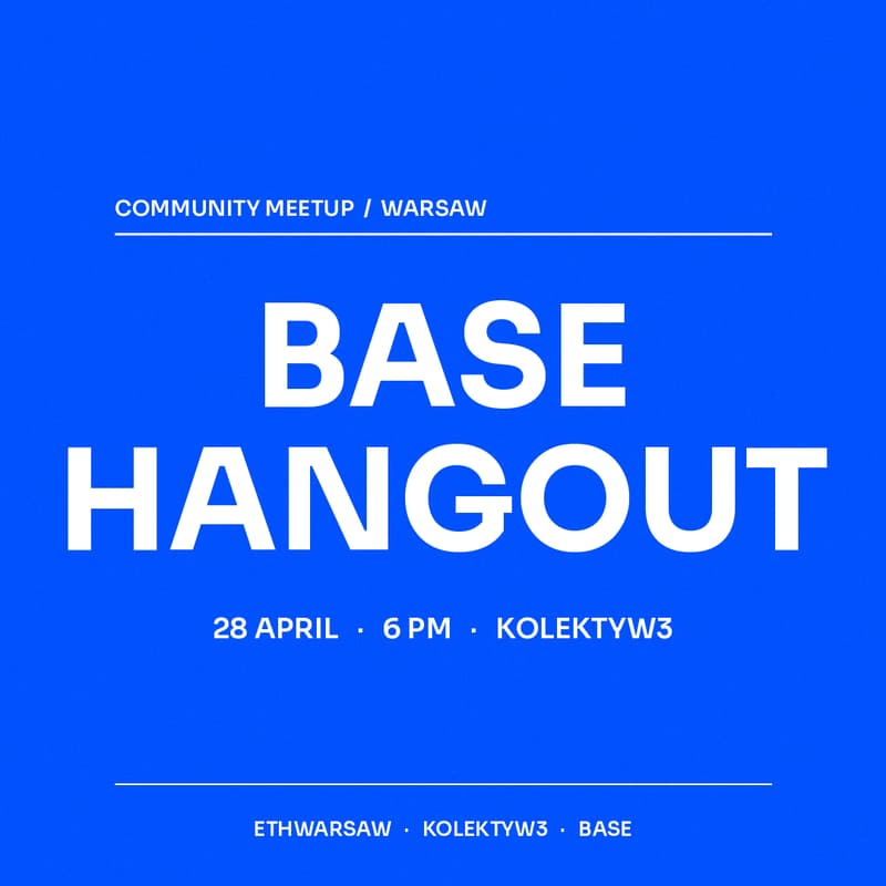 Cover Image for Base Hangout: Agents, Trading & Builders Meetup