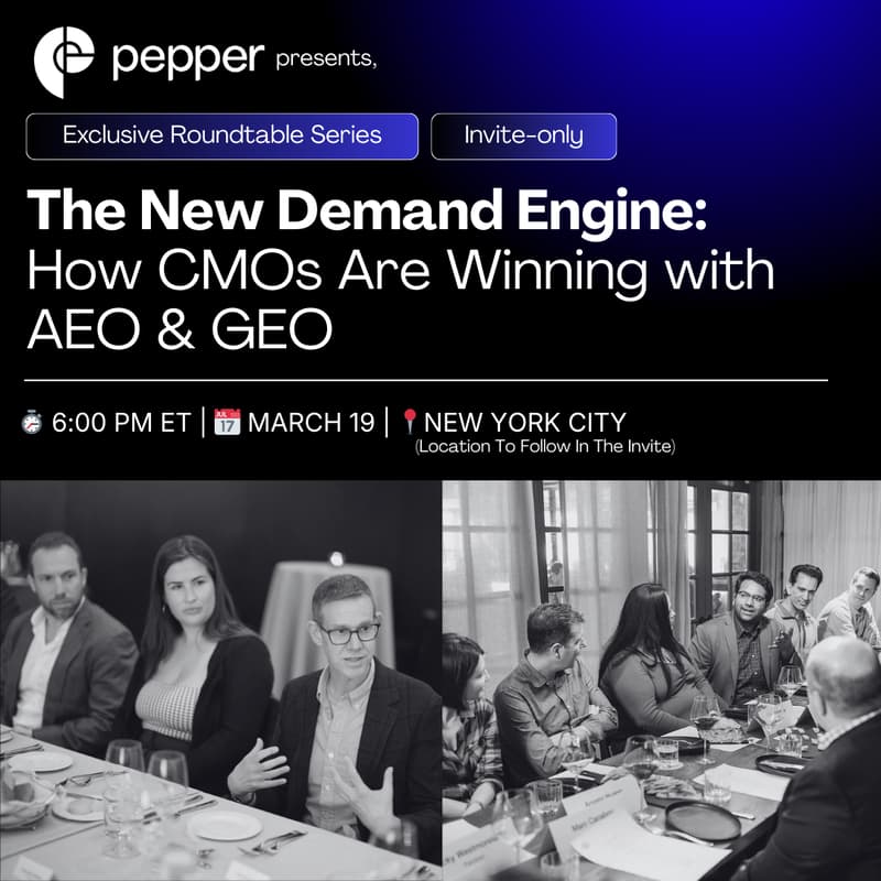 Cover Image for The New Demand Engine: How CMOs Are Winning with AEO & GEO | Invite Only Roundtable For Marketing Leaders