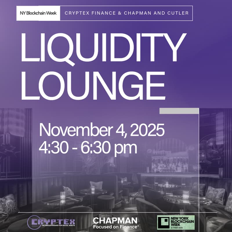 Cover Image for Liquidity Lounge with Cryptex Finance and Chapman and Cutler