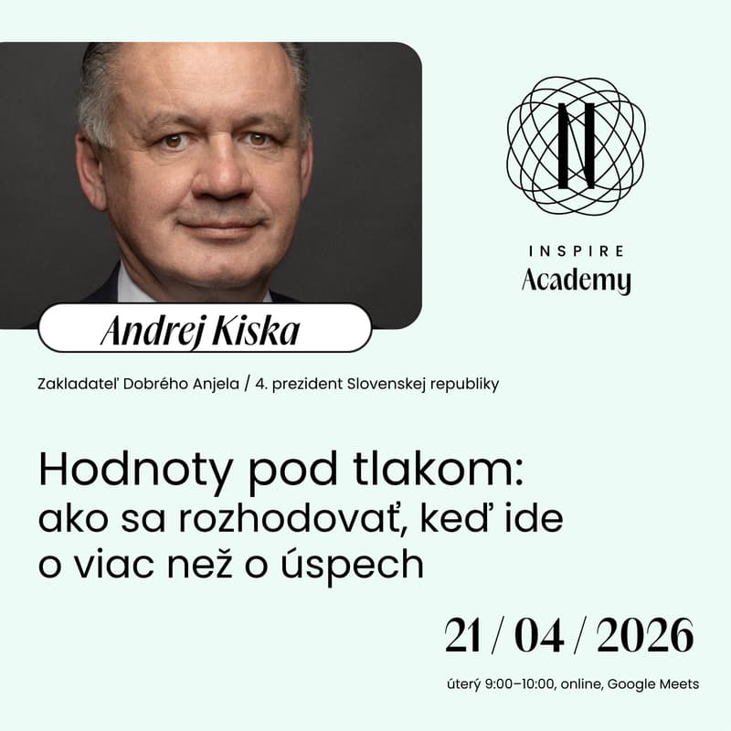 Cover Image for Hodnoty pod tlakom: ako sa rozhodovať, keď ide o viac než o úspech (Andrej Kiska) ✨SPECIÁL✨