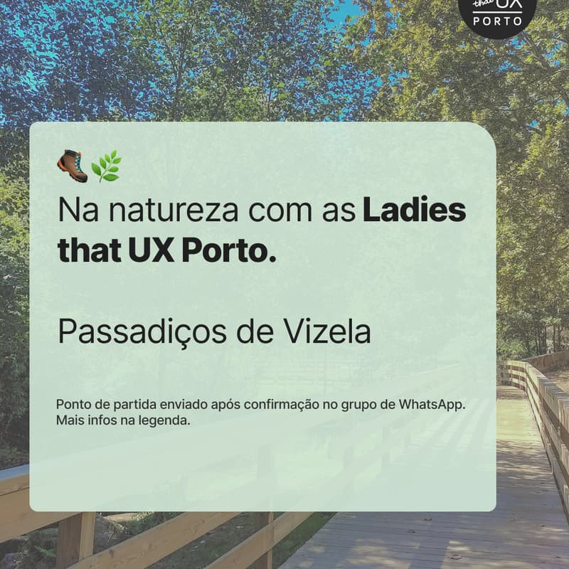Cover Image for Na natureza com as Ladies that UX Porto