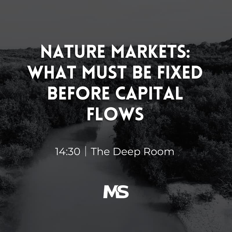 Cover Image for Nature Markets: What Must Be Fixed Before Capital Flows