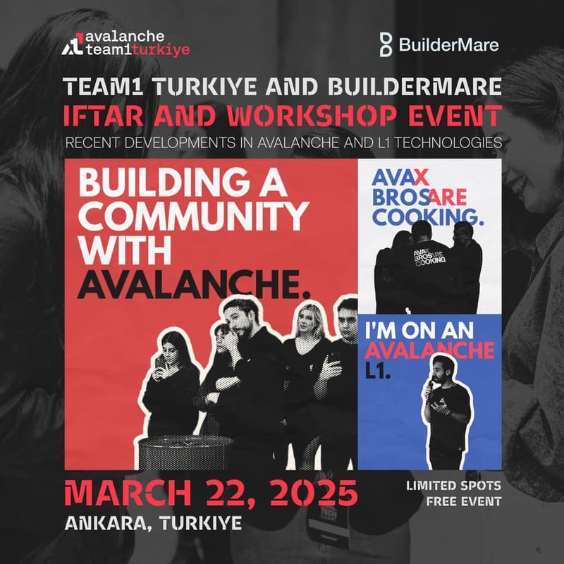 Cover Image for Avalanche 🔺 Iftar & Workshop Event - Ankara, Turkiye