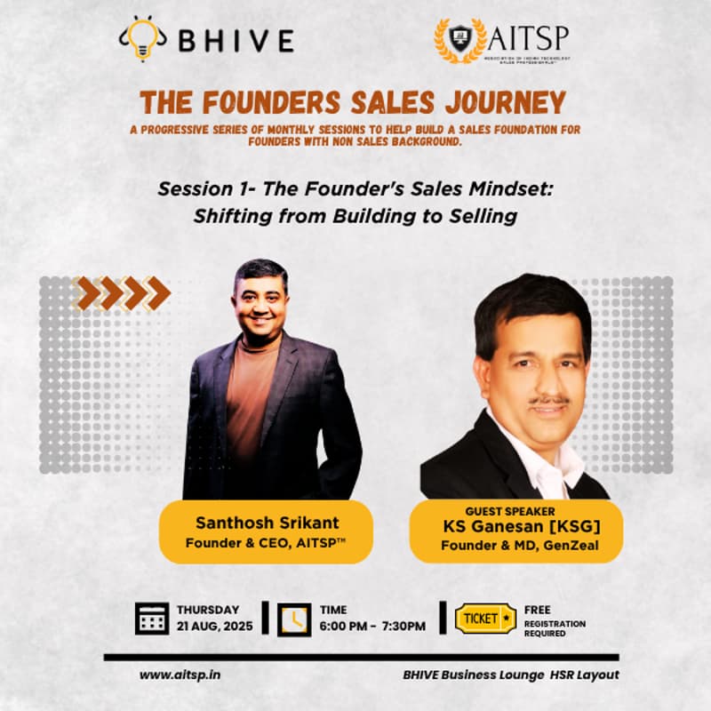 Cover Image for The Founders Sales Journey