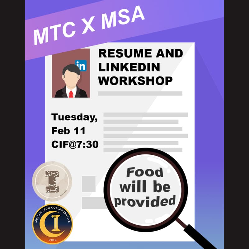 Cover Image for MTC X MSA Resume and Linkedin Workshop