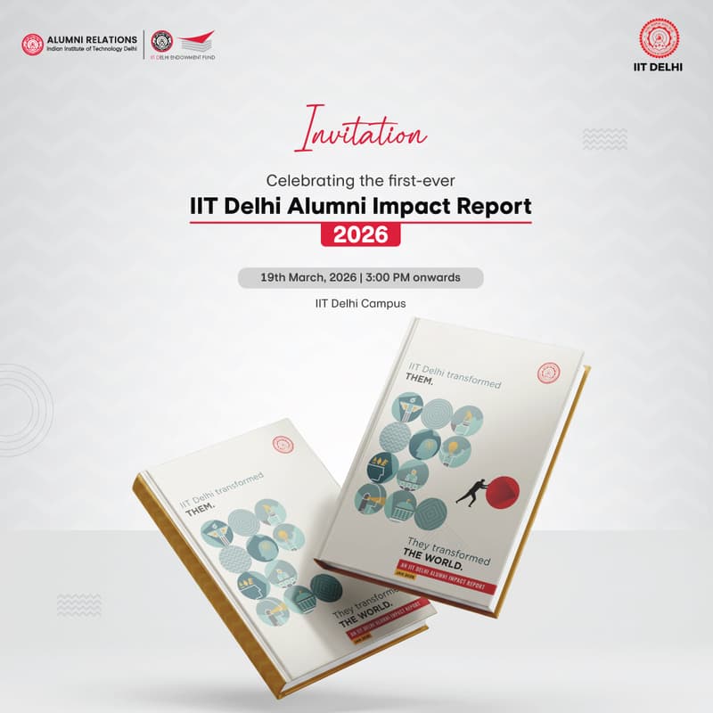 Cover Image for INVITATION: IIT Delhi Alumni Impact Report Celebration