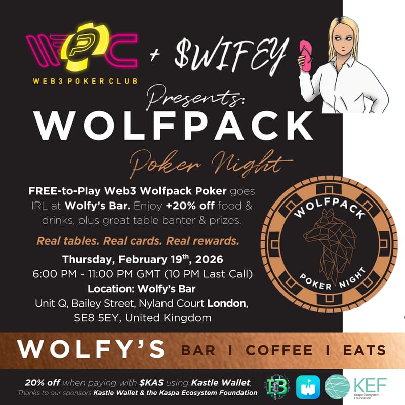 Cover Image for Web3 Poker Club x Wifey Presents: Wolfpack Poker Night