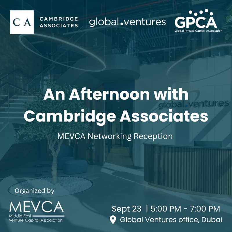 Cover Image for An Afternoon with Cambridge Associates: MEVCA Networking Reception