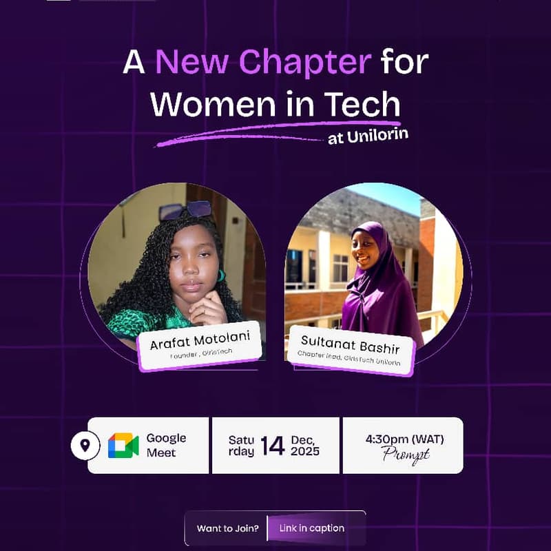 Cover Image for Girls Tech Unilorin — Official Onboarding Session