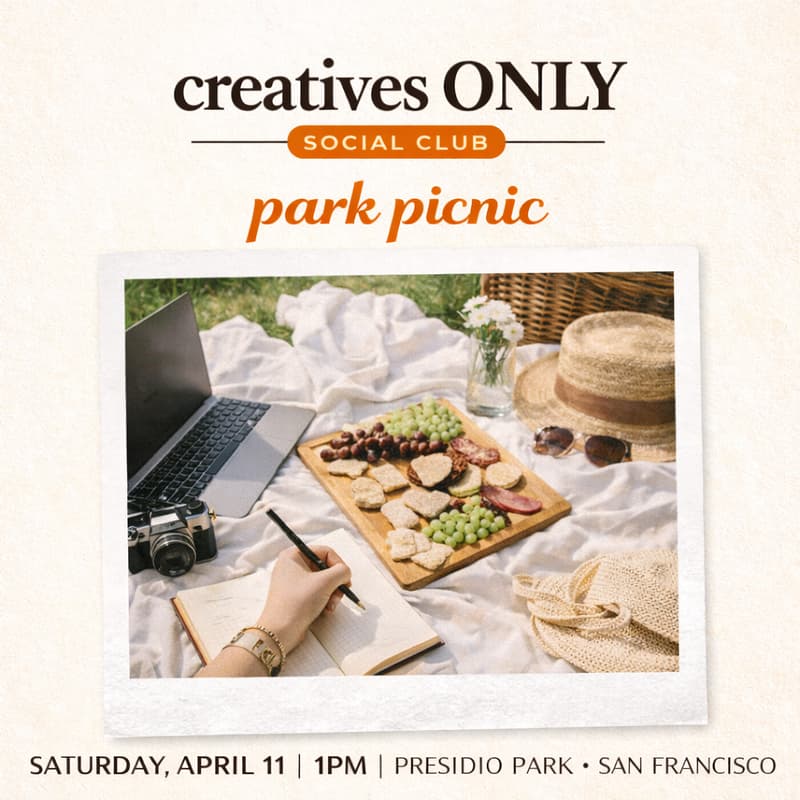 Cover Image for 💡 Creatives ONLY Social Club Picnic in the Presidio of San Francisco
