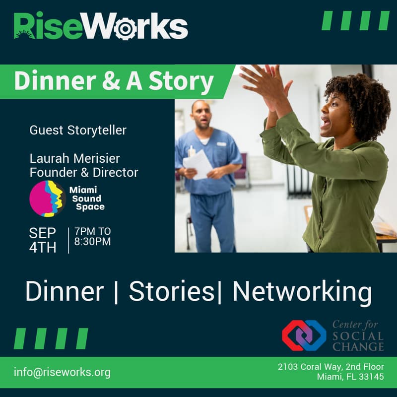 Cover Image for RiseWorks Dinner & A Story