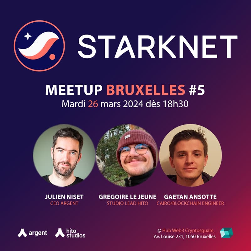 Cover Image for Starknet Meetup #5 Bruxelles 