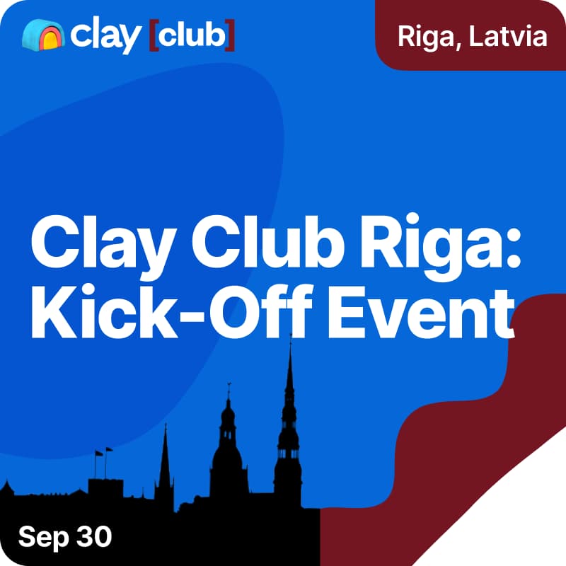 Cover Image for Clay Club in Riga: Kick-Off Event