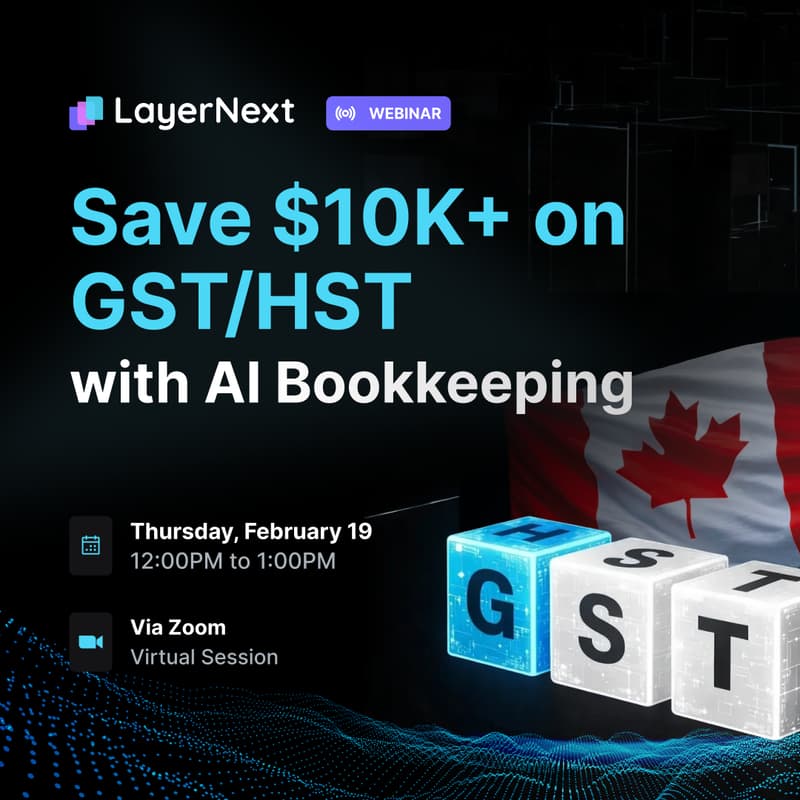 Cover Image for Save $10K+on GST/HST with AI Bookkeeping
