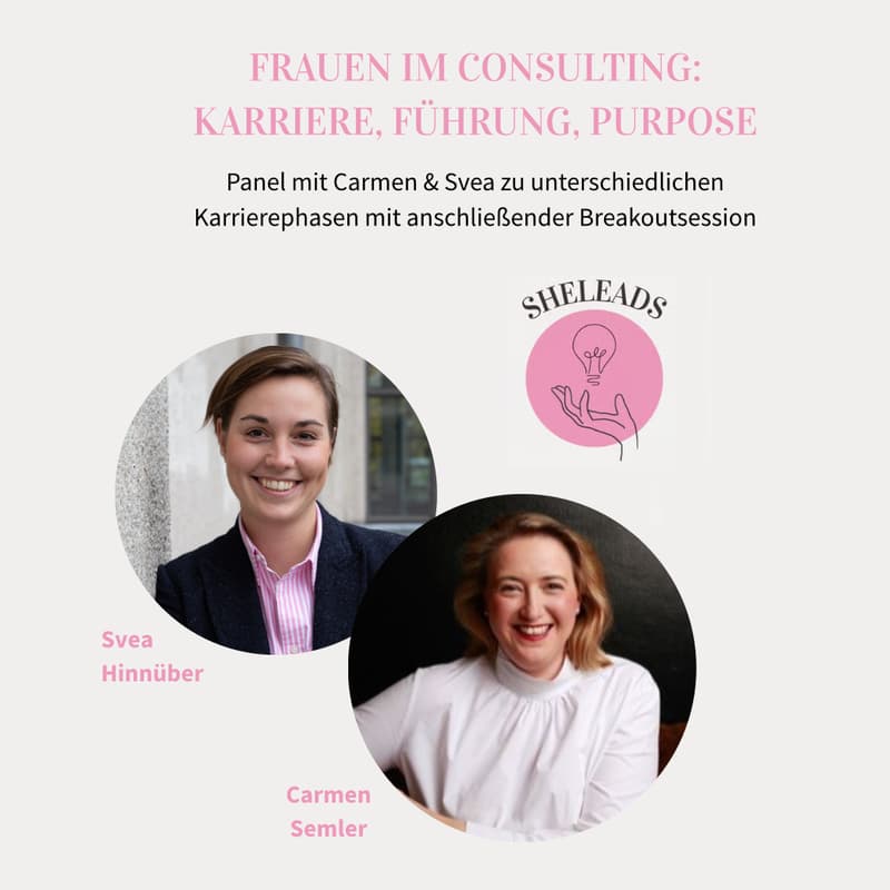 Cover Image for SheMeets: Accenture x SheLeads - Frauen im Consulting: Karriere, Führung, Purpose (Online)